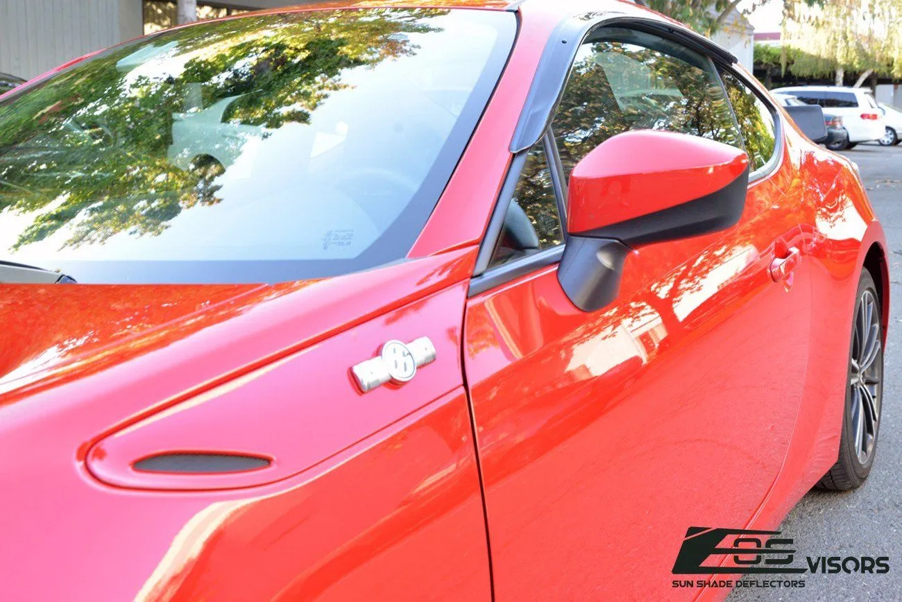2013-21 Subaru BRZ Window Visors Wind Deflectors Rain Guards