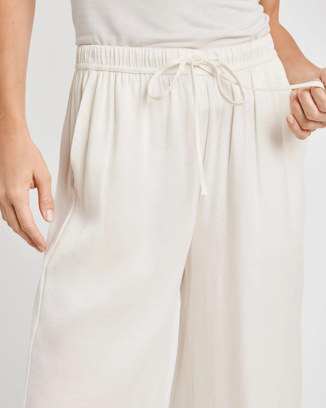 Angie Satin Palazzo Pant