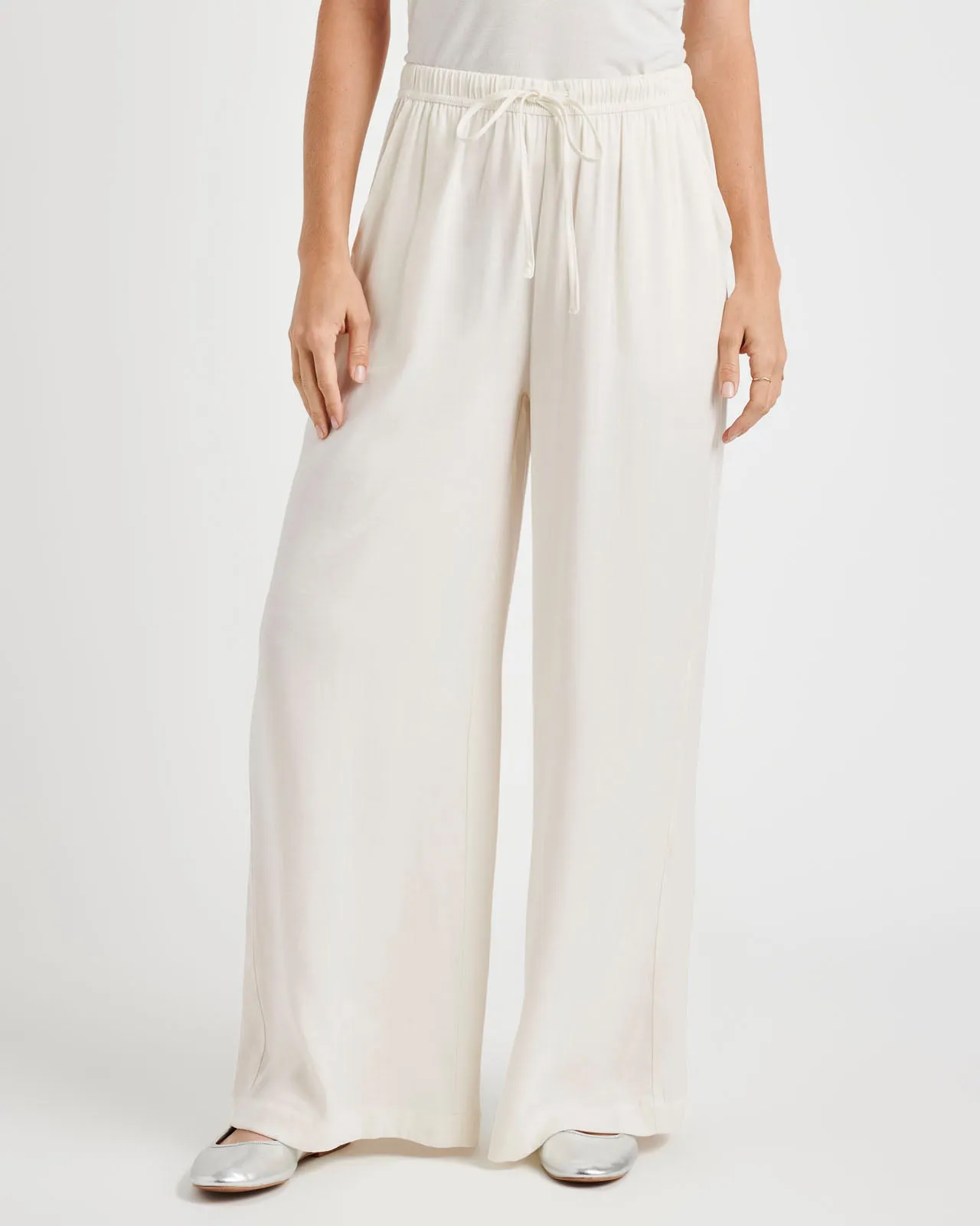 Angie Satin Palazzo Pant