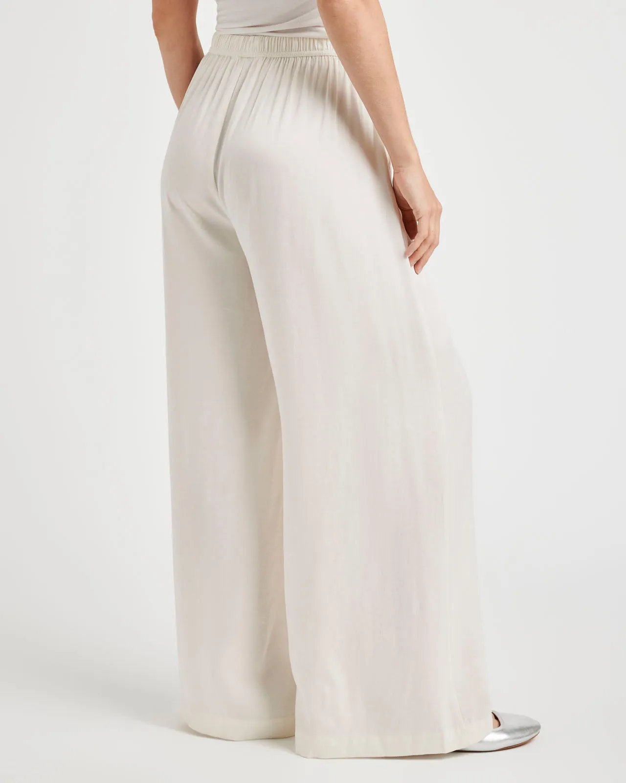 Angie Satin Palazzo Pant