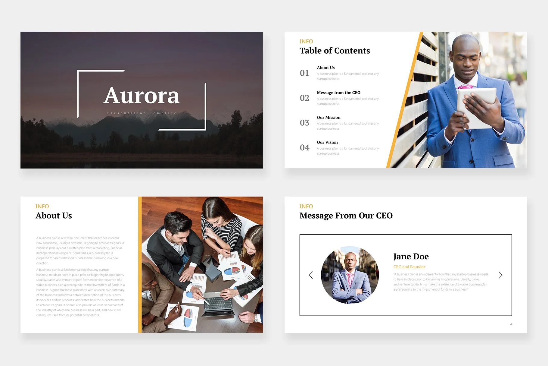 Aurora Google Slides Template