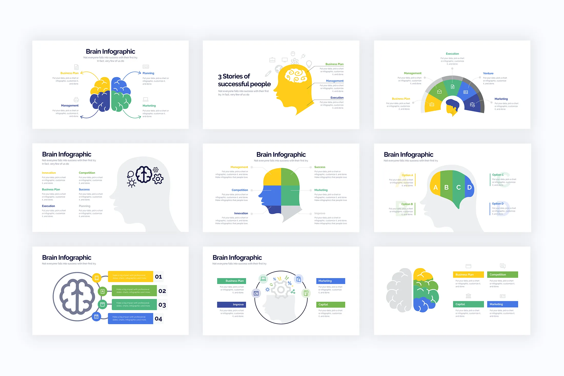 Brain Google Slides Infographics
