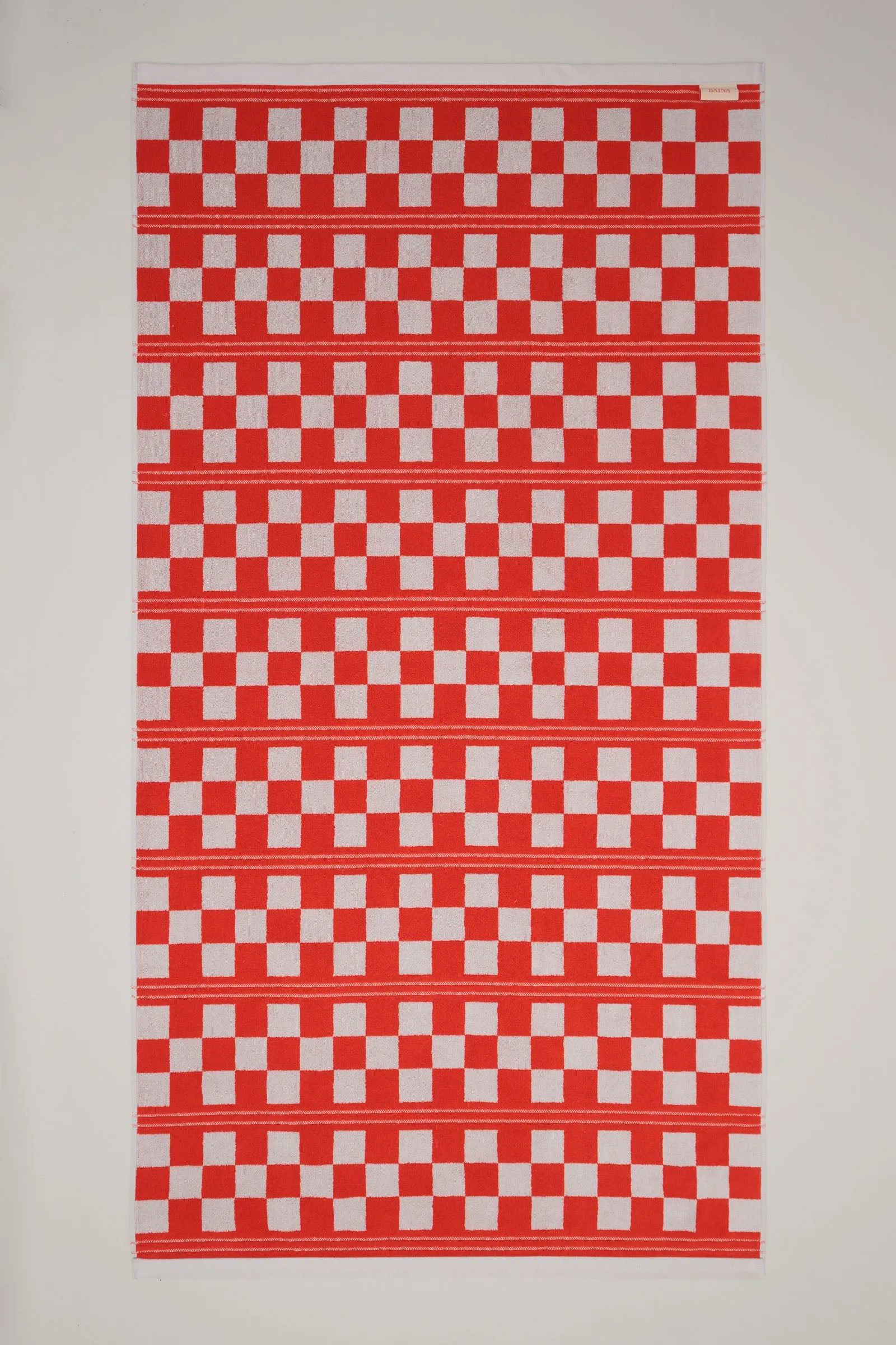 BUSBY POOL TOWEL Cloud & Ranch Red