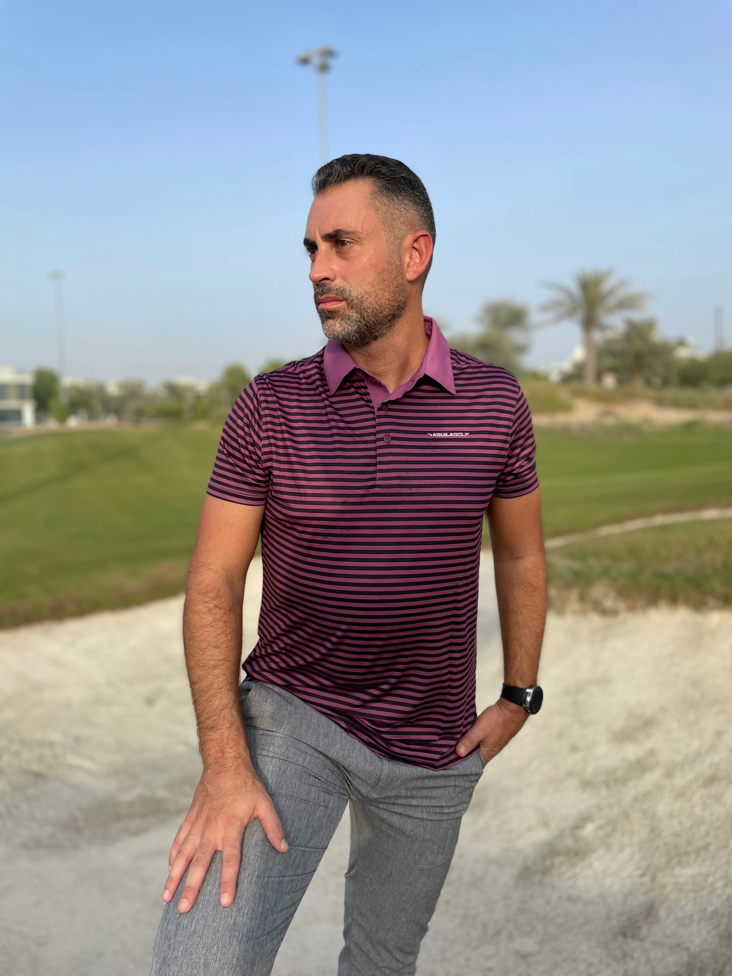 Classico Purple Men’s Golf Polo