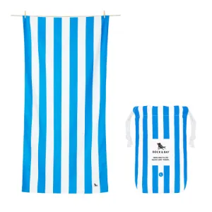 DOCK & BAY QUICK DRY TOWELS - CABANA - BONDI BLUE