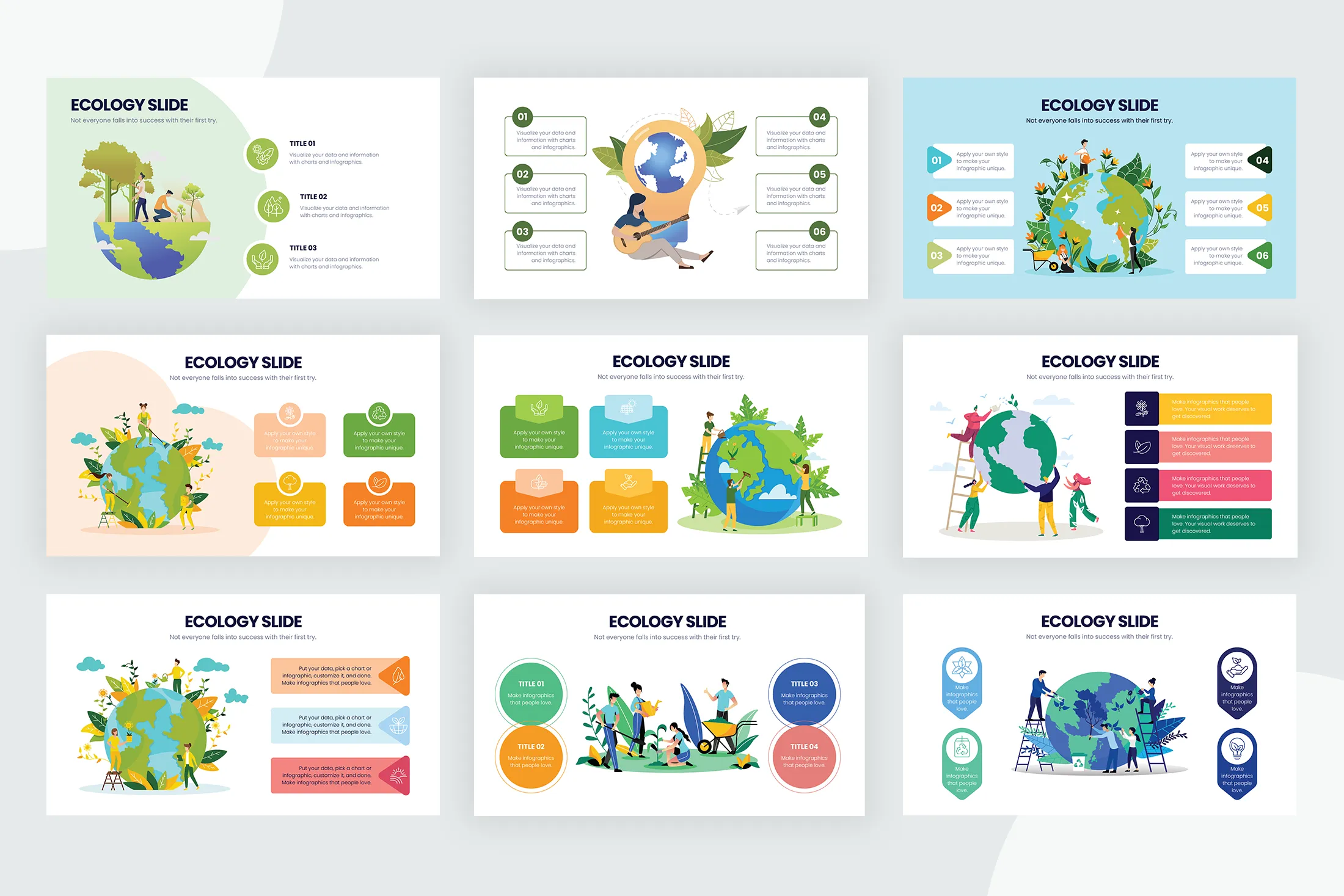 Ecology Slide Infographic Templates