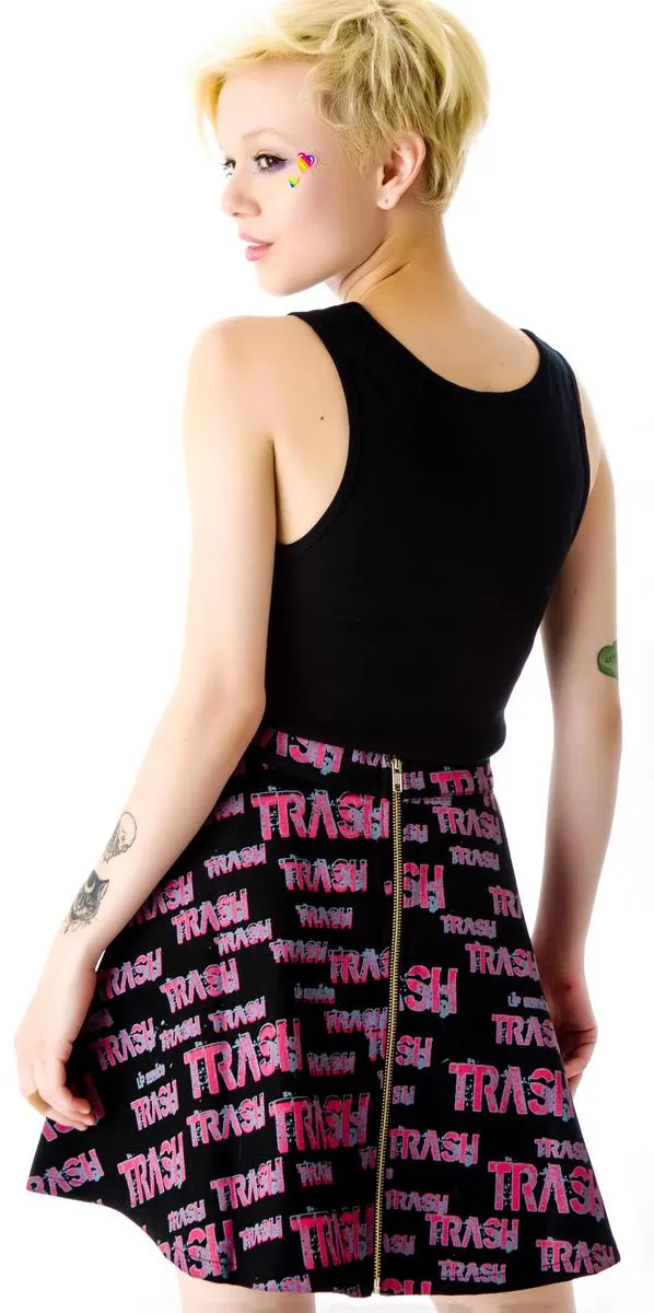 Fashion Victim Trash Circle Skirt