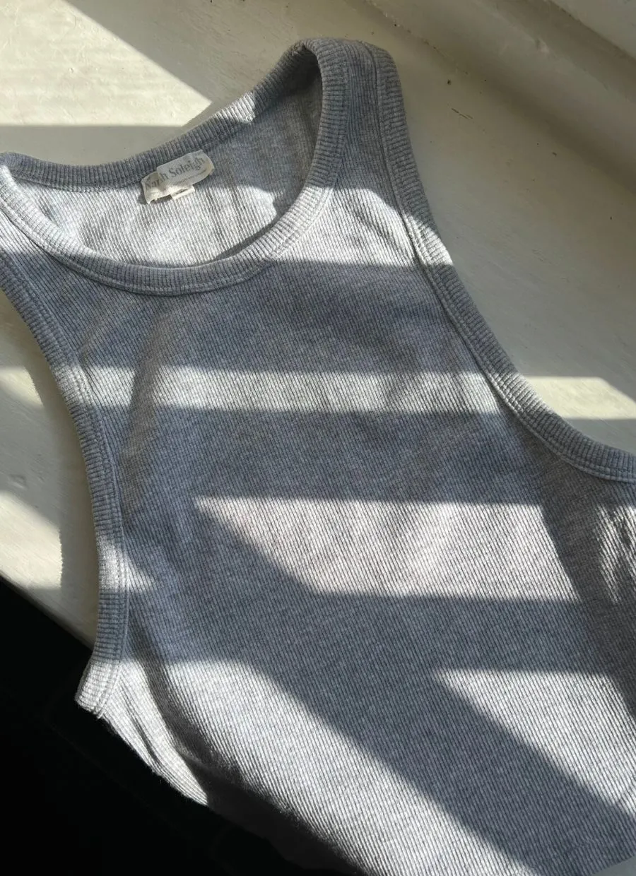 Ines Tank Top Organic Cotton - Grey Melange