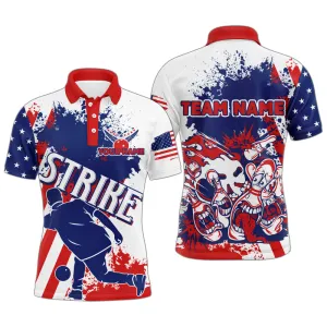 Personalized Funny Strike Bowling Player Customized Name And Team Name 3D Polo Shirt, Gift for Bowler