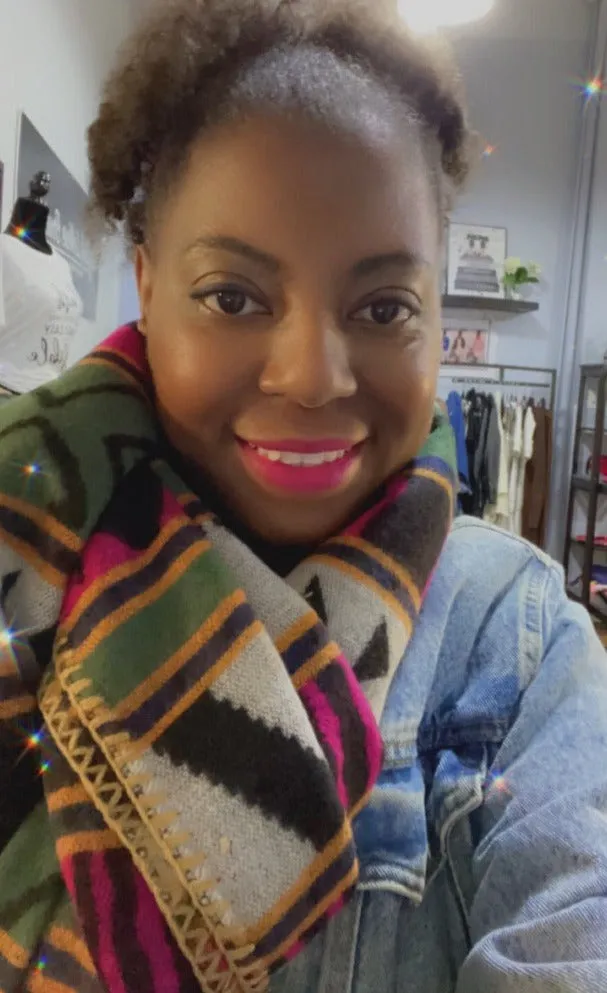 Shayla Multi Color Long Scarf Wrap