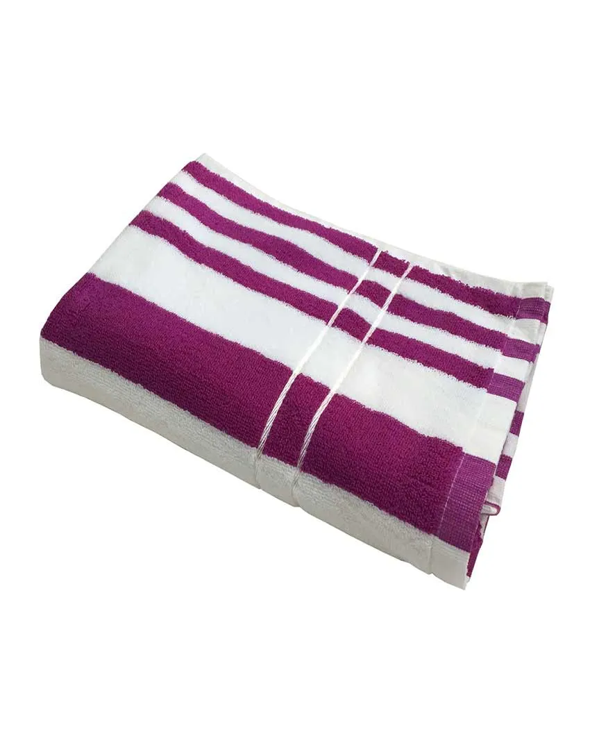 Soft Cotton Stripe Pool Turkish Bath Towel | 30 x 60 inches