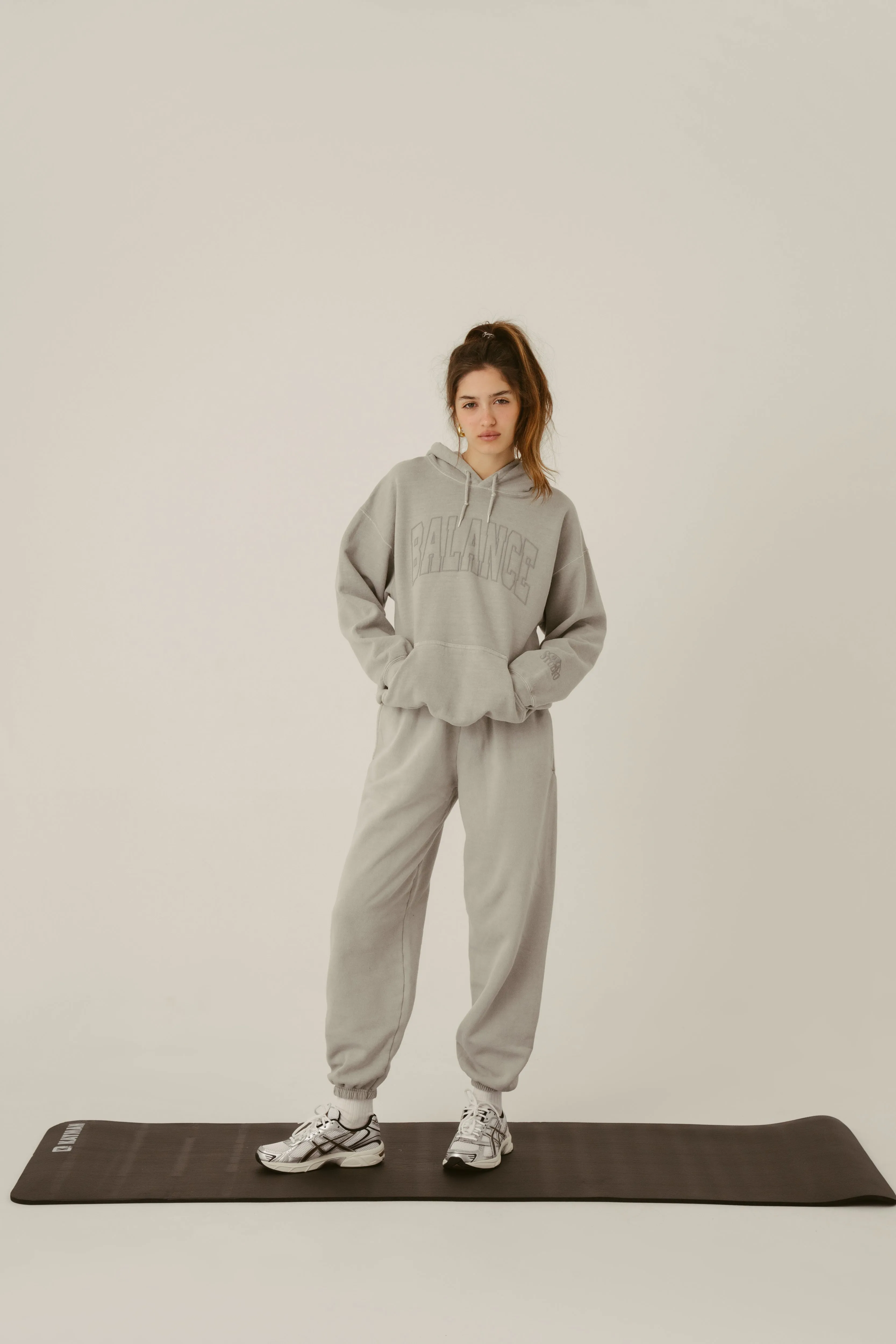 Soft Khaki Washed Joggers