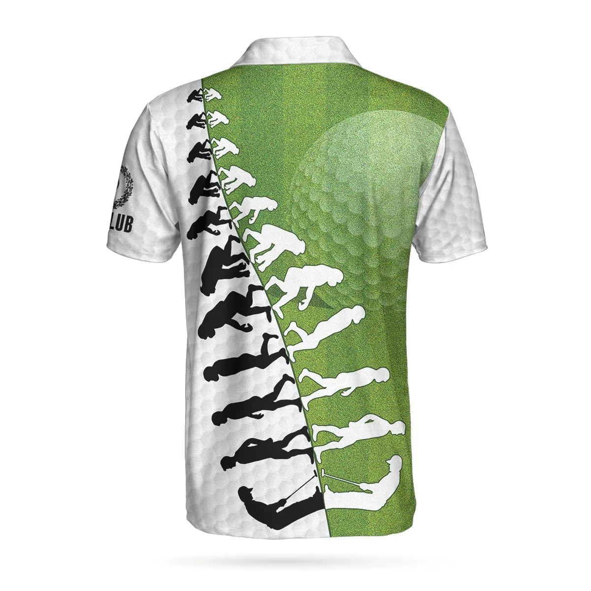 The Evolution Of Golfer Through Generations Golf Polo Shirt, White And Green Golf Shirt For Men Coolspod
