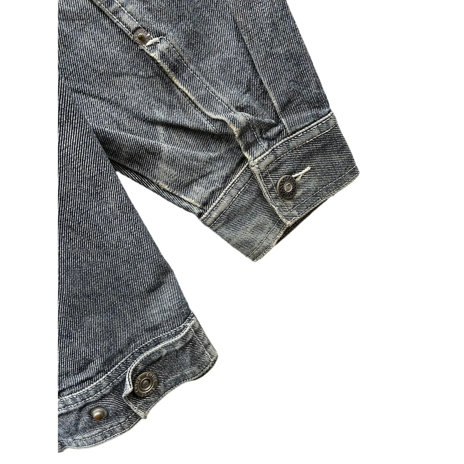 Vintage 1990's Enyce Denim Embroidered Trucker Jacket