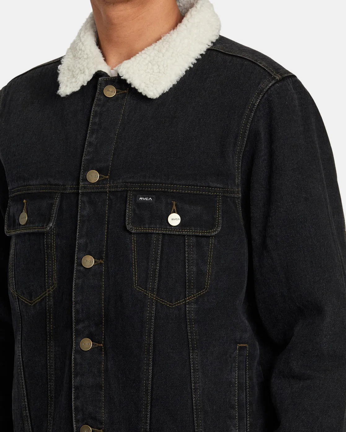Waylon Denim Trucker Jacket - Vintage Black