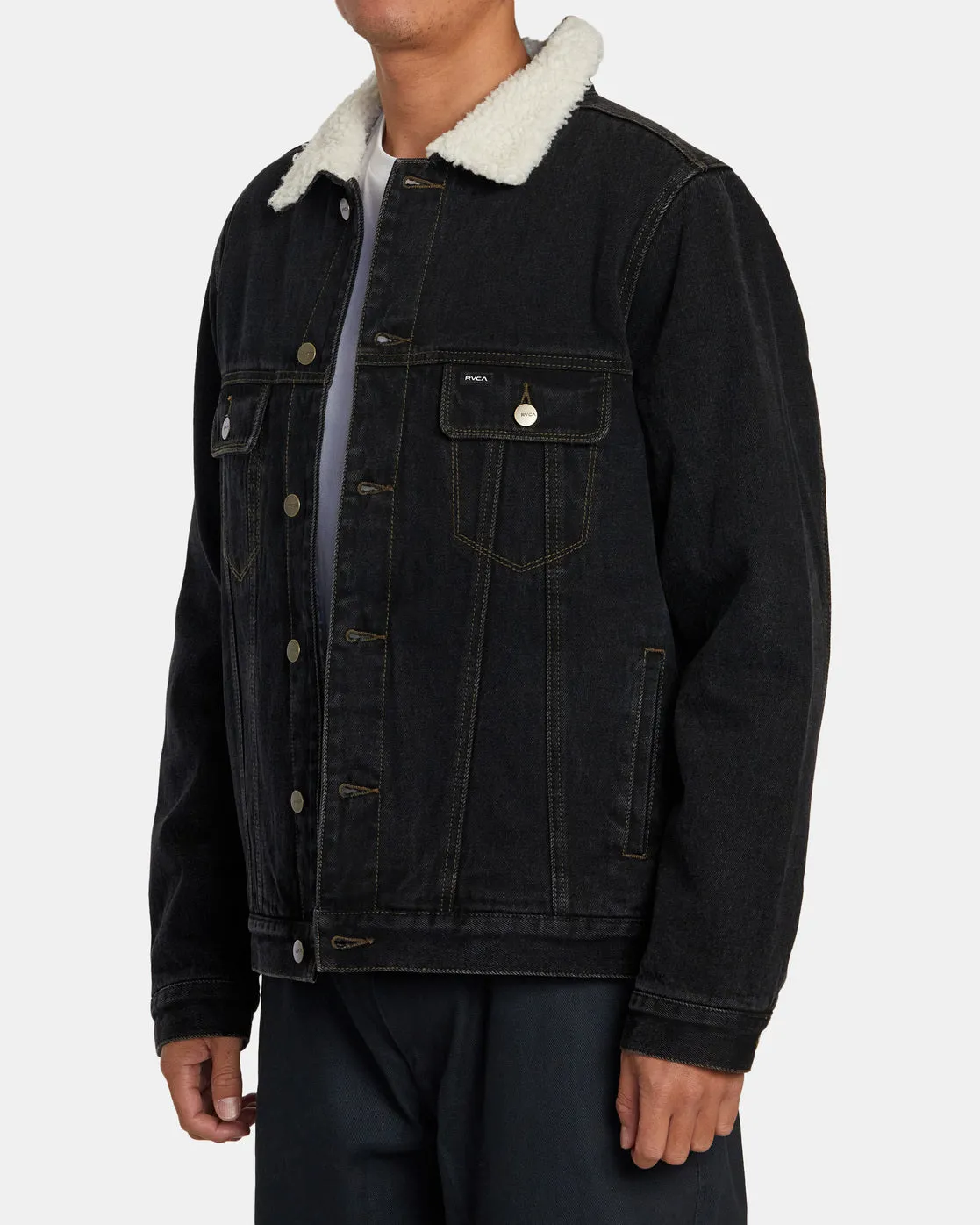 Waylon Denim Trucker Jacket - Vintage Black