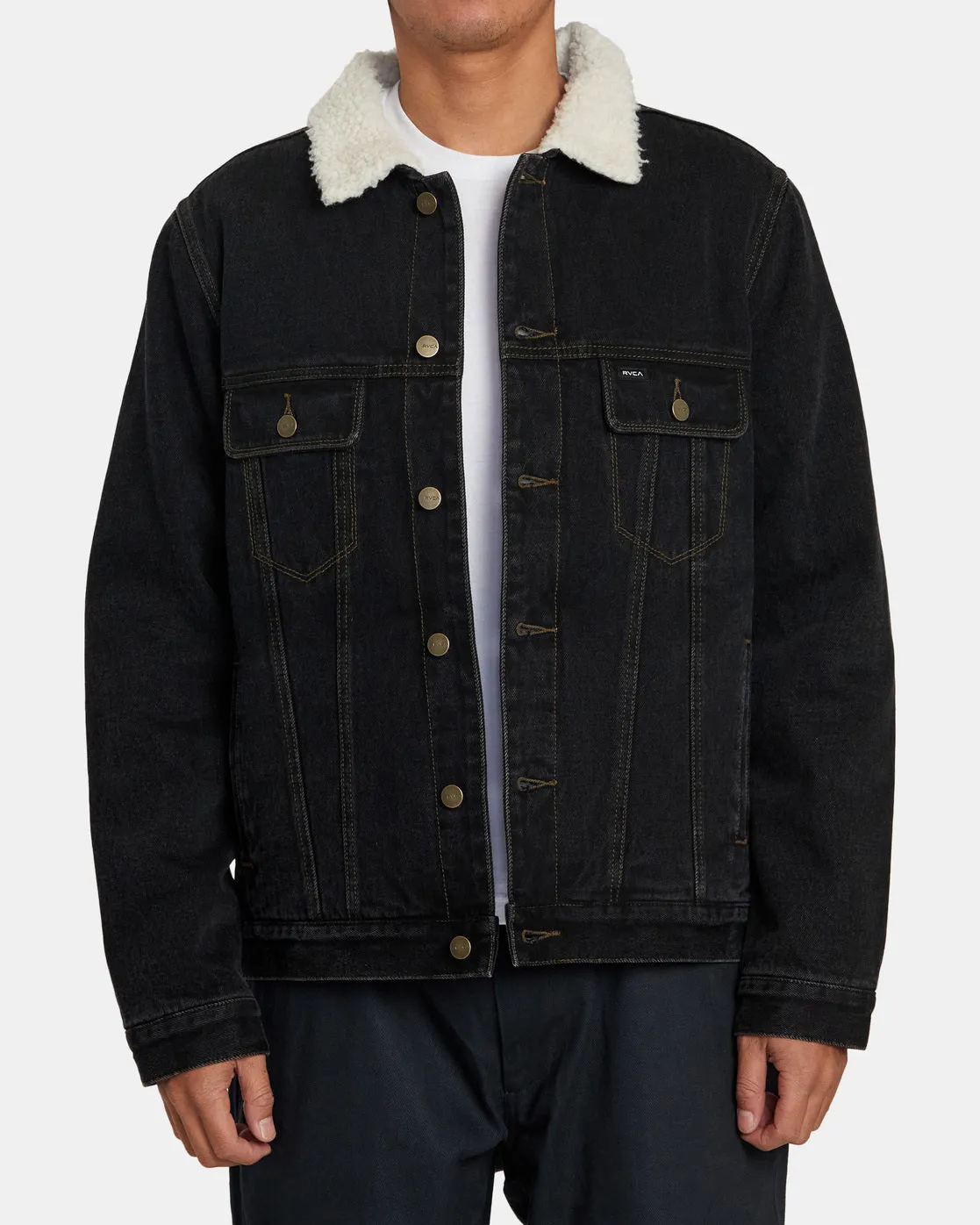 Waylon Denim Trucker Jacket - Vintage Black