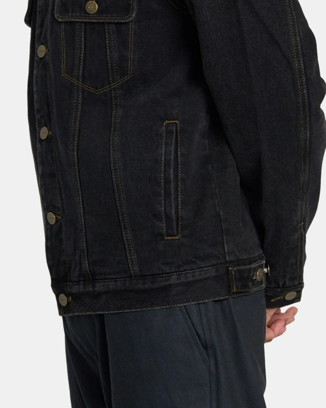 Waylon Denim Trucker Jacket - Vintage Black