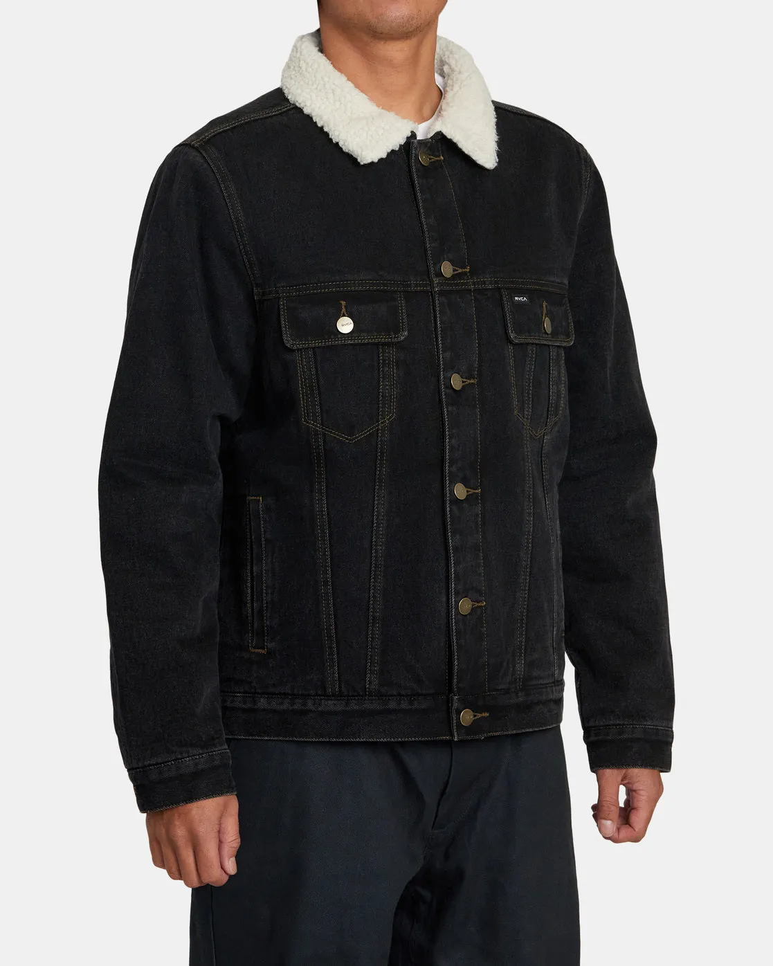 Waylon Denim Trucker Jacket - Vintage Black