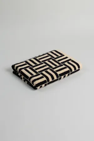 WILLIS POOL TOWEL Sand & Noir